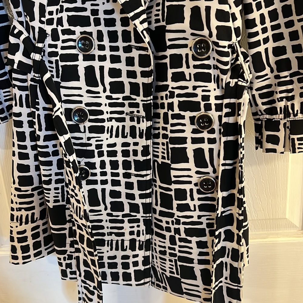 Black And White Patterned Blazer - image 4